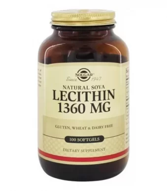Лецитин неотбеленный Solgar (Lecithin) 1360 мг